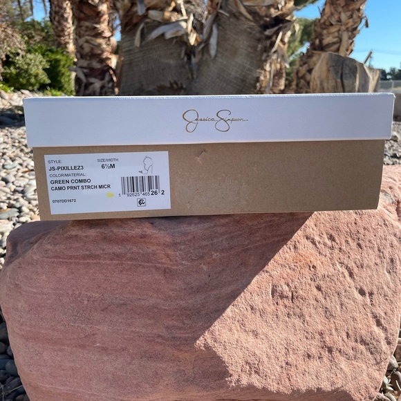 Pixillez3 Camo Studded Detail Western Booties by Jessica Simpson - Picture 7 of 7